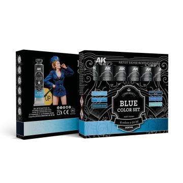 Artistic Dense Acrylic - Blue Color Set