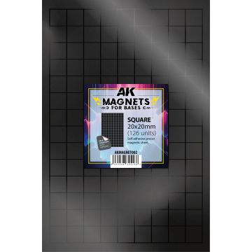 Precut Magnets: Square 20x20mm - 126 Units