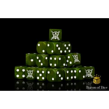 Military Sergeant Camoflage Dice Set (Round) - Baron of Dice