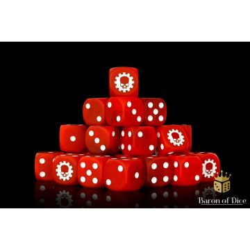Martian Red Dice Set (Round) - Baron of Dice