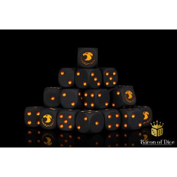 Golden Eagle Dice Set (Round) - Baron of Dice