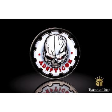Adepticon - Generic: 40mm Metal Coin - Baron of Dice