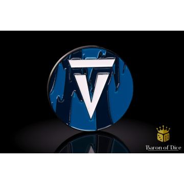 Vanguard Tactics - Dark Blue: 40mm Metal Coin - Baron of Dice