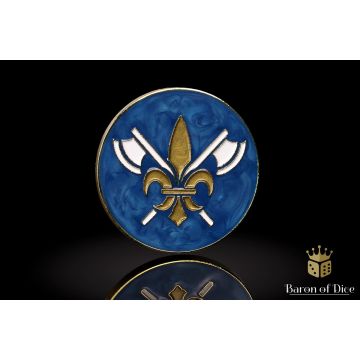 Chevaliers: 40mm Metal Coin - Baron of Dice