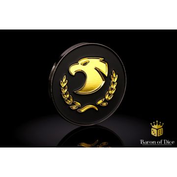 Golden Eagle: 40mm Metal Coin - Baron of Dice