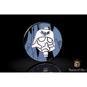 Helmet: 40mm Metal Coin - Baron of Dice