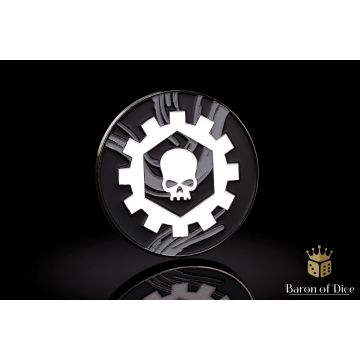 Iron Cog: 40mm Metal Coin - Baron of Dice