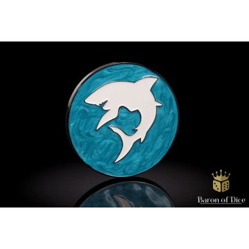 Shark: 40mm Metal Coin - Baron of Dice
