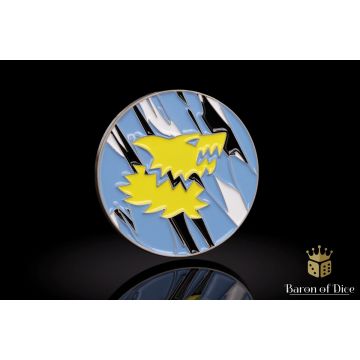 Snow Wolf: 40mm Metal Coin - Baron of Dice