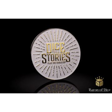 Dice Tell Stories: 40mm Metal Coin - Baron of Dice