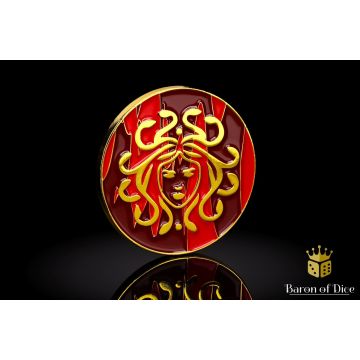 Medusa: 40mm Metal Coin - Baron of Dice
