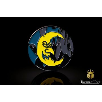 Moon: 40mm Metal Coin - Baron of Dice