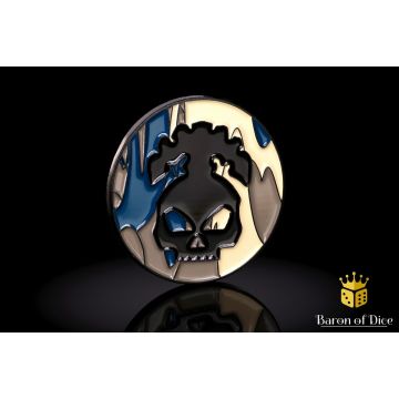 Necromantic Skeleton: 40mm Metal Coin - Baron of Dice