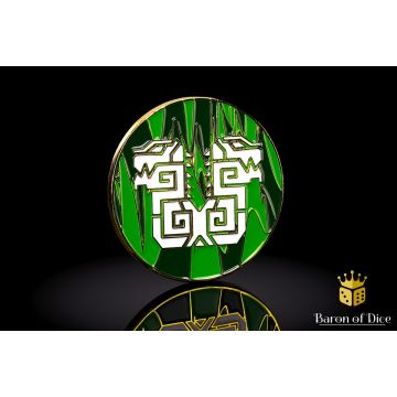 Twin Lizard: 40mm Metal Coin - Baron of Dice