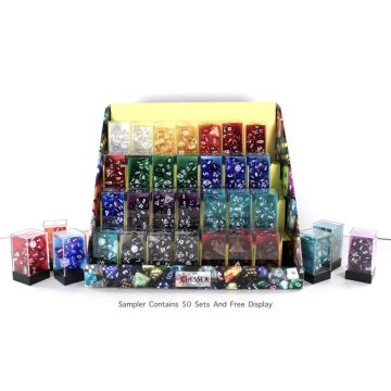 50x Translucent: Polyhedral Dice Set Sampler - Chessex