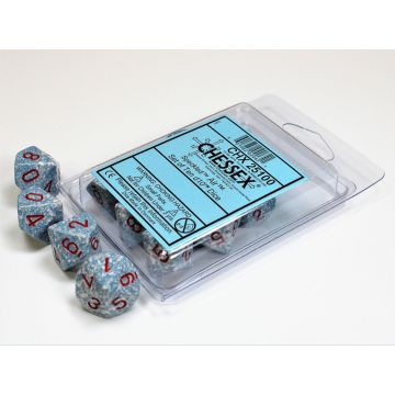Air: Speckled Set of Ten d10s - Chessex
