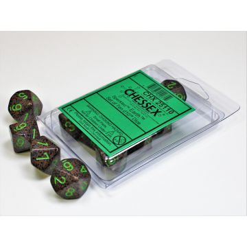 Earth: Speckled Set of Ten d10s - Chessex