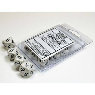 Arctic Camo: Speckled Set of Ten d10s - Chessex