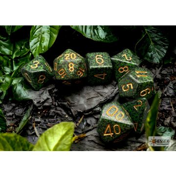 Golden Recon: Speckled Polyhedral Dice Set - Chessex