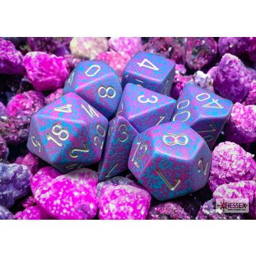 Silver Tetra: Speckled Polyhedral Dice Set - Chessex