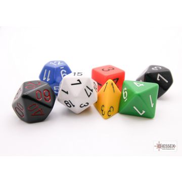 GM & Beginner Player: Nostalgia Polyhedral Dice Set - Chessex
