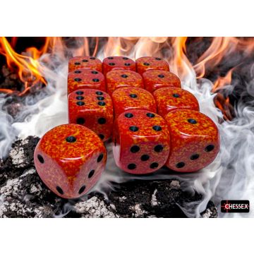 Fire: Speckled 16mm d6 Dice Block - Chessex
