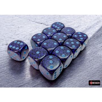 Cobalt: Speckled 16mm d6 Dice Block - Chessex
