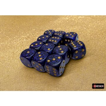 Golden Cobalt: Speckled 16mm d6 Dice Block - Chessex