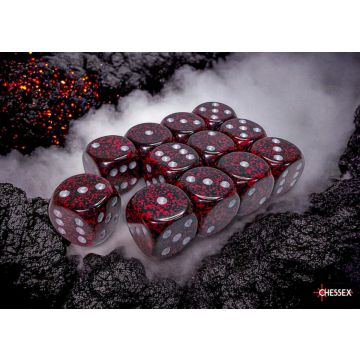 Silver Volcano: Speckled 16mm d6 Dice Block - Chessex