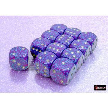 Silver Tetra: Speckled 16mm d6 Dice Block - Chessex