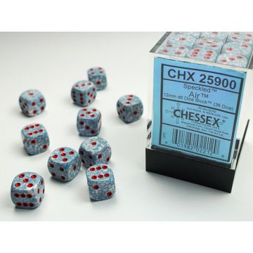 Air: Speckled 12mm d6 Dice Block - Chessex