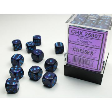 Cobalt: Speckled 12mm d6 Dice Block - Chessex