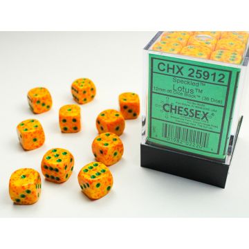 Lotus: Speckled 12mm d6 Dice Block - Chessex