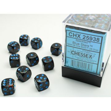 Blue Stars: Speckled 12mm d6 Dice Block - Chessex