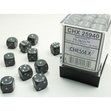 Hi-Tech: Speckled 12mm d6 Dice Block - Chessex