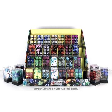 50x Gemini: 16mm d6 Dice Block Sampler - Chessex
