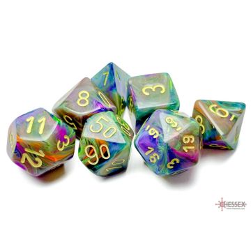 Rio / Yellow: Festive Polyhedral Dice Set - Chessex