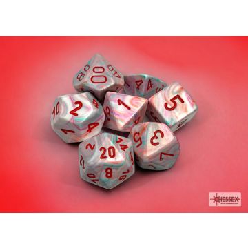 Pop Art / Red: Festive Polyhedral Dice Set - Chessex