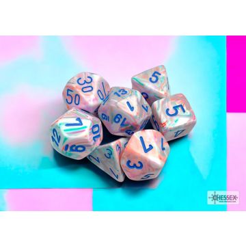 Pop Art / Blue: Festive Polyhedral Dice Set - Chessex