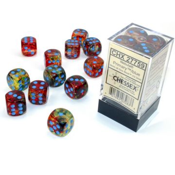 Primary / Blue Luminary: Nebula 16mm d6 Dice Block - Chessex
