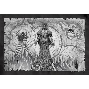 Canvas: Hastur Grey 90 x 60 cm