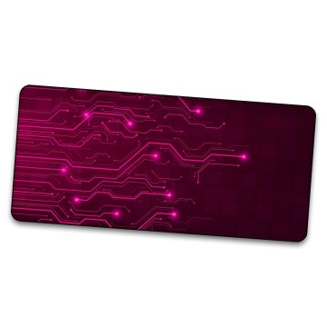 Pink Lane Circuit - Gamer Mousepad