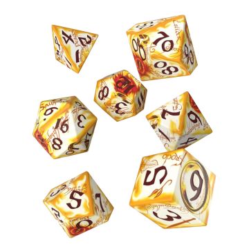 The Lord of the Rings: Ring-bearers - Full Art Dice Set - Whitefire Radiance 