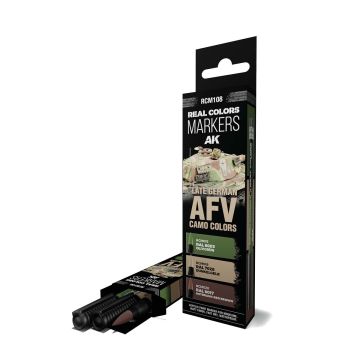 Real Colors Markers Set: Late German AFV Camo Colors