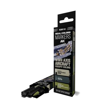 Real Colors Markers Set: WWII Axis Aircraft Cockpit Colors