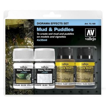 Mud & Puddles: Pigment FX Set - Vallejo 35ml