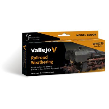 Railroad Weathering by Chema Cabrero: Hobby Colors Set - Vallejo 18ml