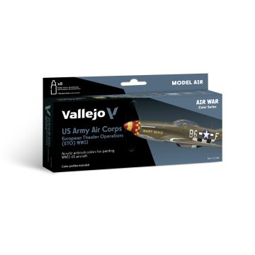 US Army Air Corps European Theater Operations (ETO) WWII: Model Air Set - Vallejo 18ml