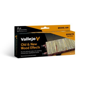 Old and New Wood Effects by Scratchmod: Model Air Set - Vallejo 18ml