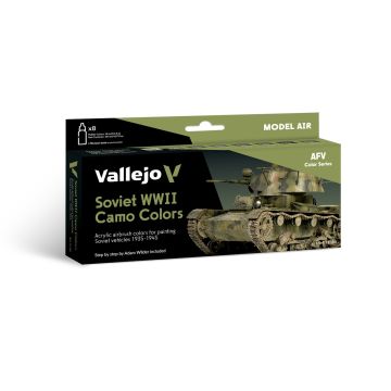 Soviet WWII Camo Colors by Adam Wilder 1935-1945: Model Air Set - Vallejo 18ml